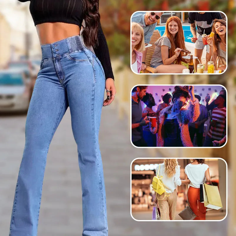 Kit 2 Calças Jeans Ultra Modeladoras Flare