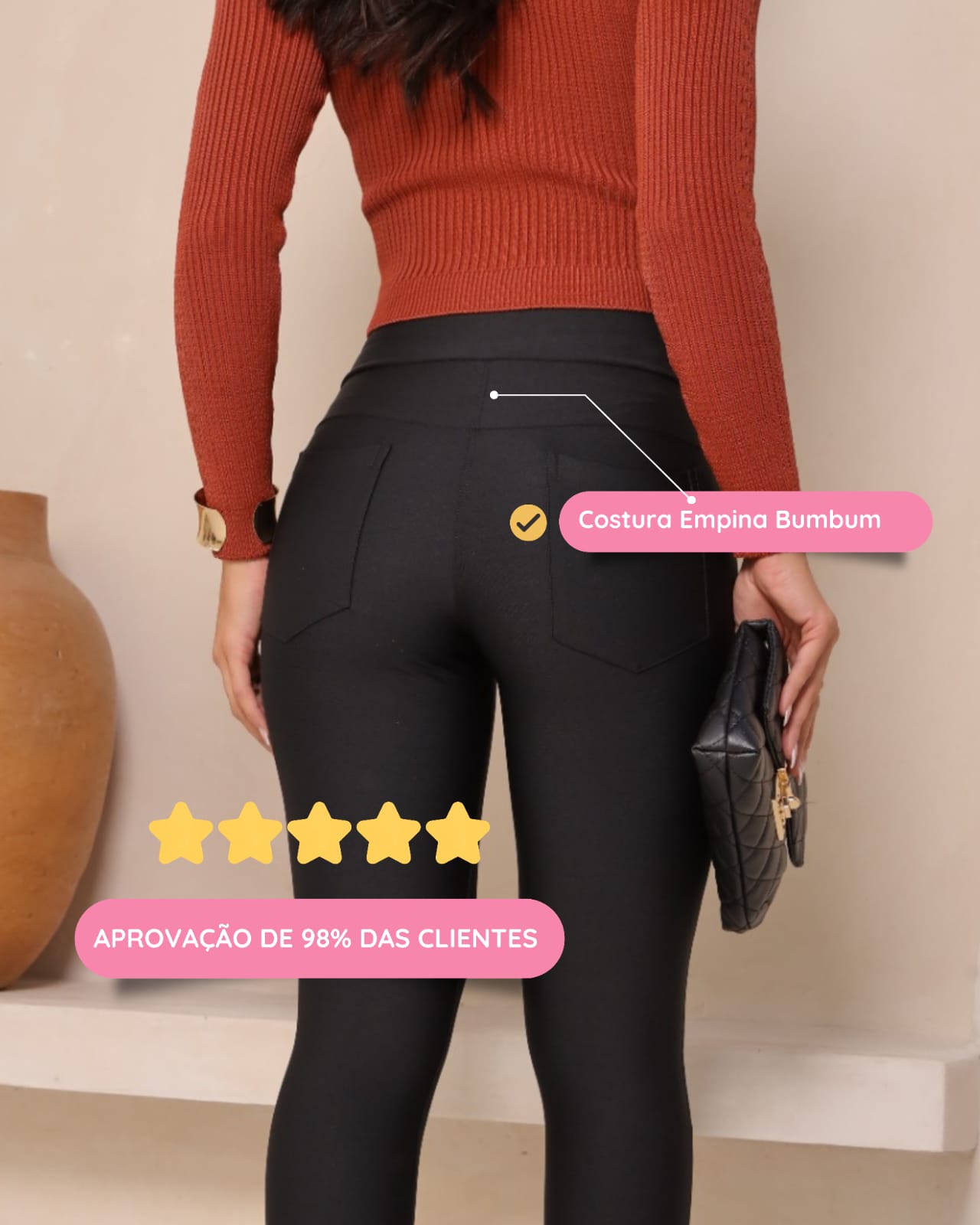Calça Lipo 1 Zíper - Modeladora Power Original - LEIA A DESCRIÇÃO!