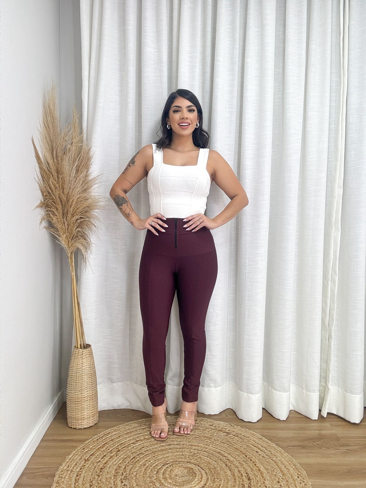 Calça Lipo 1 Zíper - Modeladora Power Original - LEIA A DESCRIÇÃO!