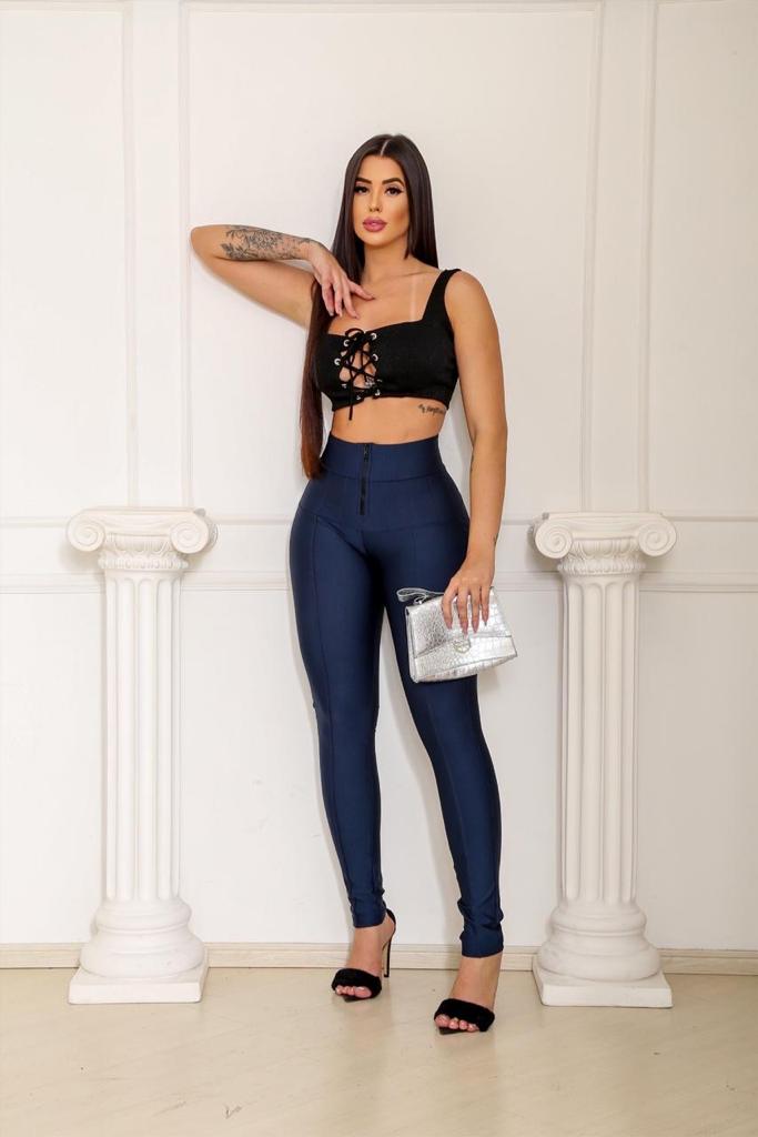 Calça Lipo 1 Zíper - Modeladora Power Original - LEIA A DESCRIÇÃO!