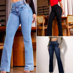 Kit 2 Calças Jeans Ultra Modeladoras Flare